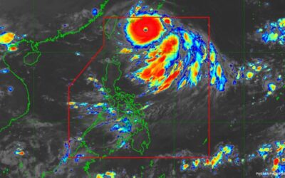 Super Typhoon Henry about to absorb weakening TD Gardo