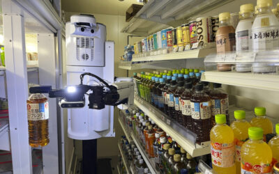 Robot that stocks drinks is newest thing at FamilyMart in Japan
