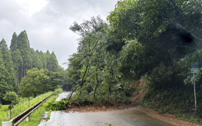 Typhoon brings heavy rainfall to Japan’s southwest as another nears