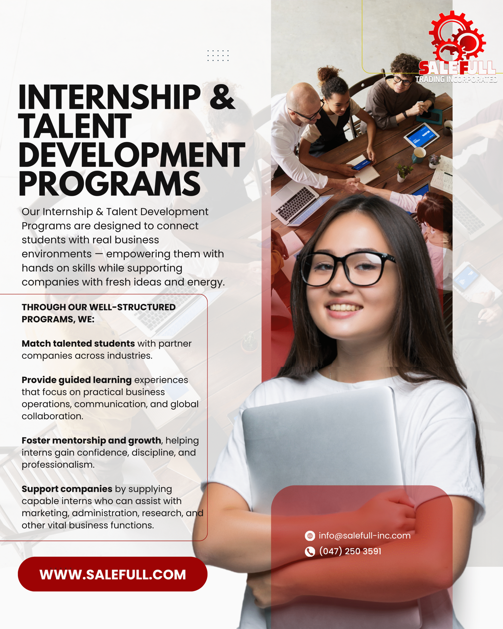 Internship & Talent Development Programs